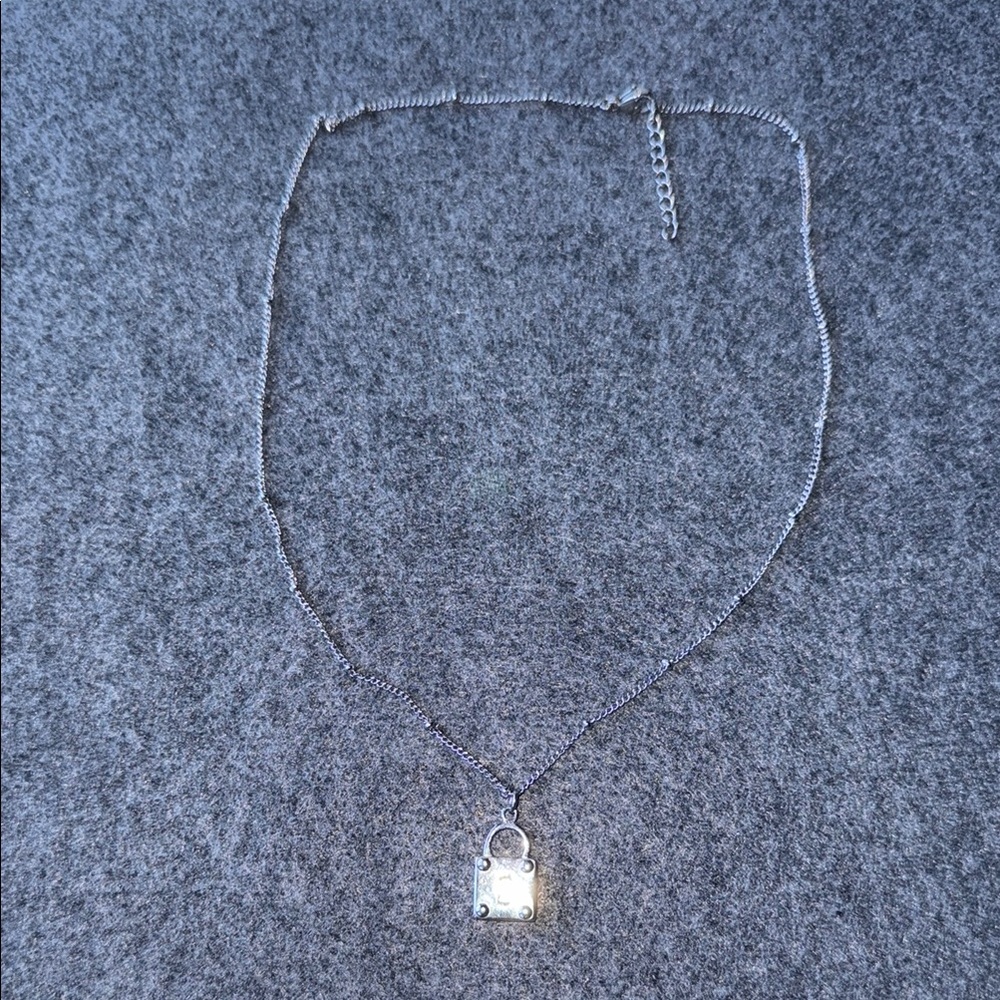 Charlie Paige Silver Necklace with Crystal Pendant
